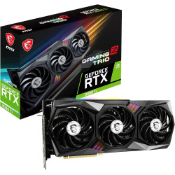 MSI RTX 3060 TI Gaming Z Trio 8G LHR NVIDIA GeForce RTX 3060 Ti 8 Go GDDR6 Carte Graphique Gris