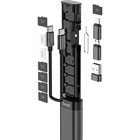 Lecteur de carte Micro SD BUDI USB-C - 9 en 1