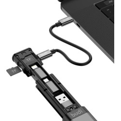 Lecteur de carte Micro SD BUDI USB-C - 9 en 1