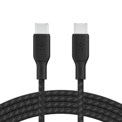 Câble Tressé USB-C vers USB-C 100W - Noir 2m Belkin