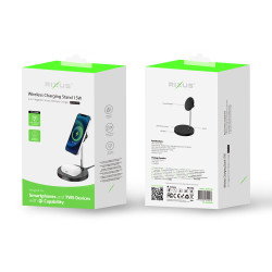 Rixus Wireless Charging Stand 15W Black RXWC45B